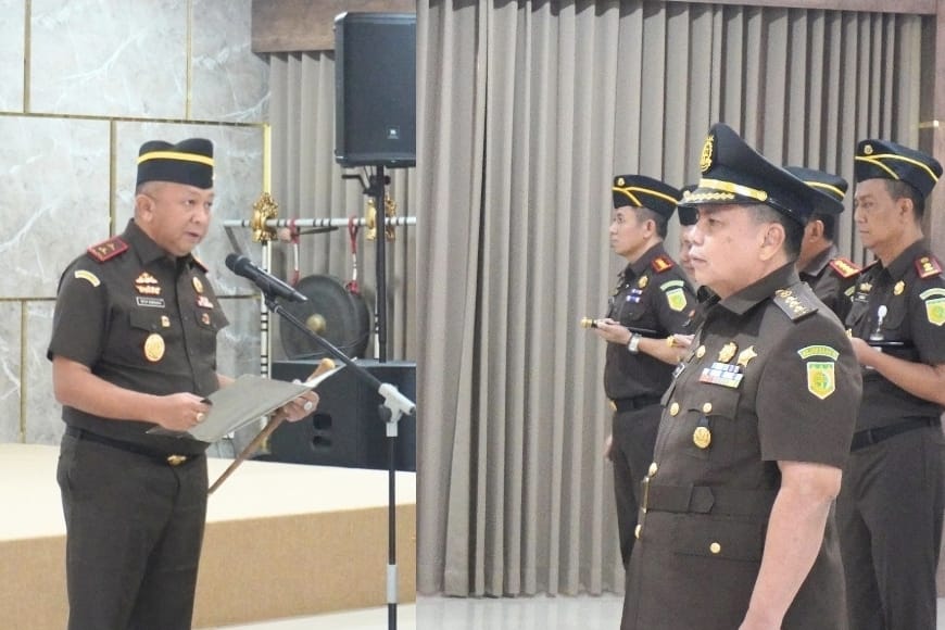 Pelantikan Kolonel Kum Wirdel Boy sebagai Asisten Pidana Militer Kejaksaan Tinggi Bali di Auditorium ST Burhanuddin.