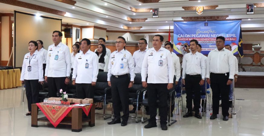 15 CPNS Kemenkumham Bali mengikuti orientasi nasional 2024.
