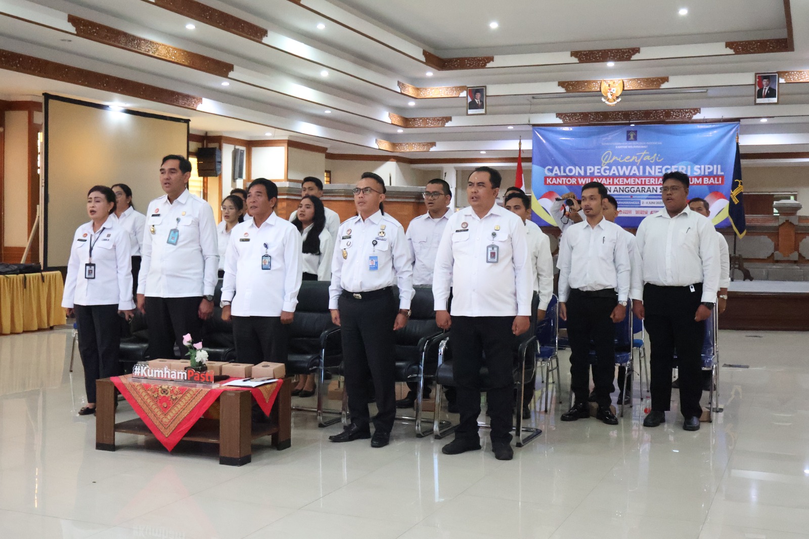 15 CPNS Kemenkumham Bali mengikuti orientasi nasional 2024.