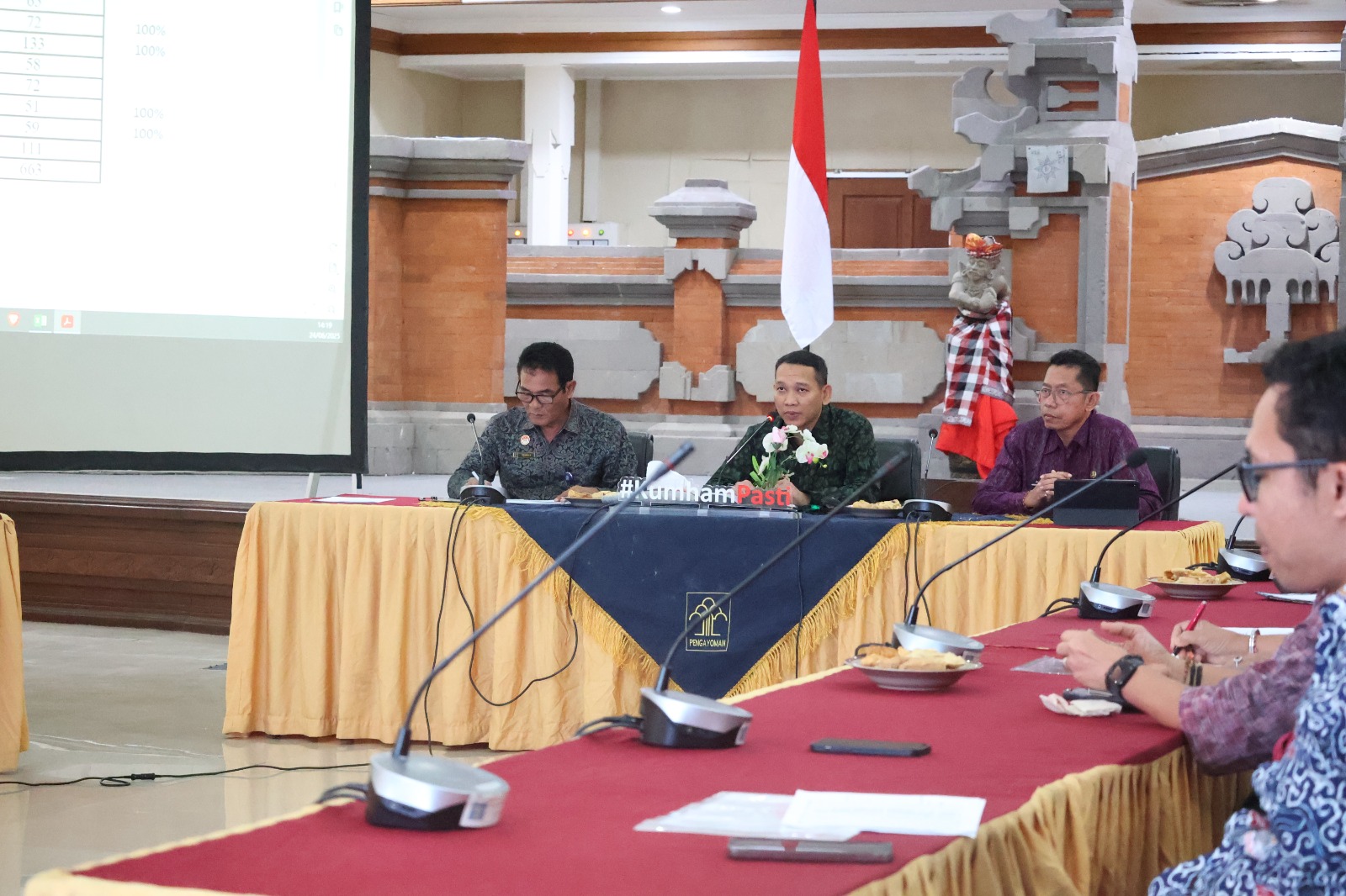 Rapat koordinasi pembentukan Koperasi Desa Merah Putih (KDMP) di Bali bersama Kemenkum Bali dan Ikatan Notaris Indonesia.
