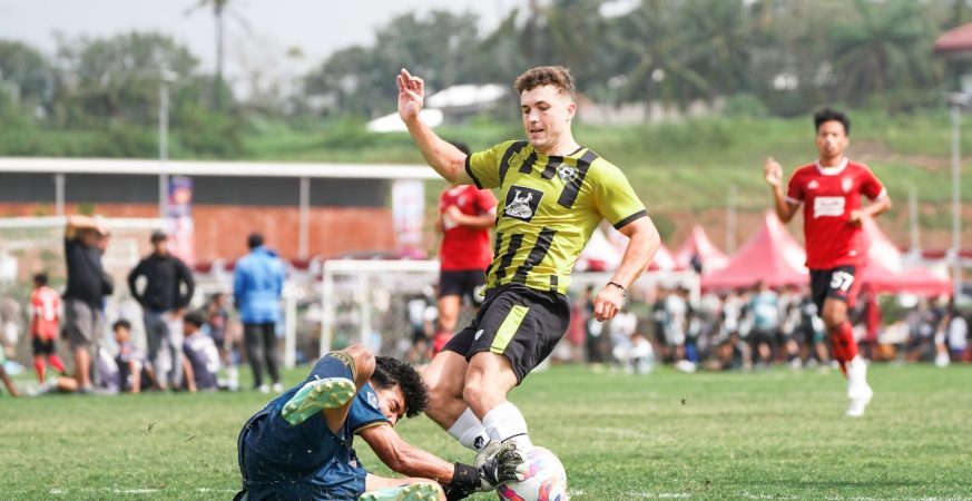 Suasana Bali Mini Soccer Tournament 2025 di Bali United Training Center Gianyar dengan peserta dari berbagai daerah.