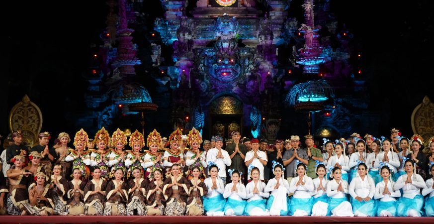 Gubernur Bali Wayan Koster saat menghadiri Pesta Kesenian Bali (PKB) XLVII.