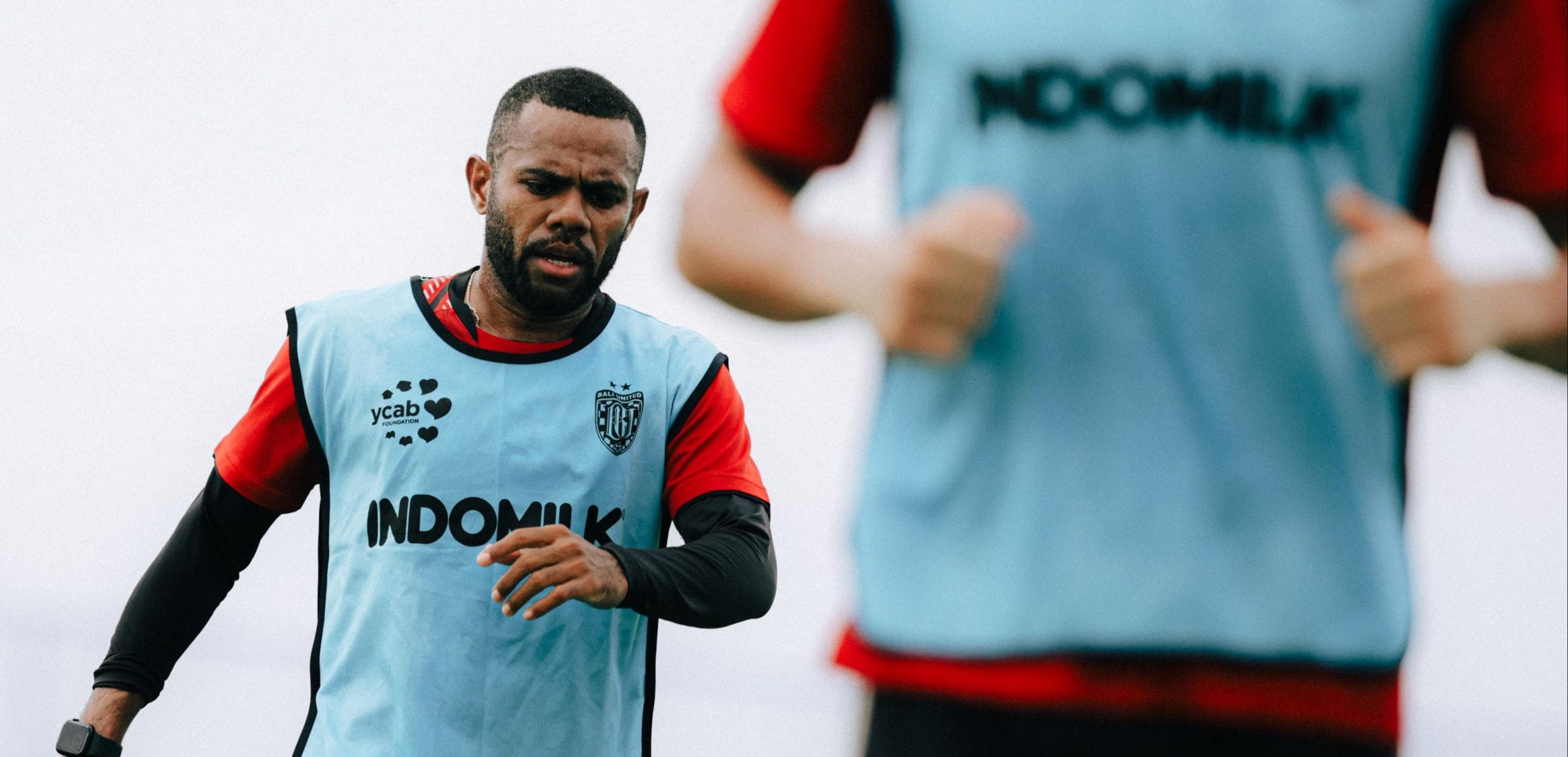 Yabes Roni saat latihan bersama Bali United menyambut musim baru.