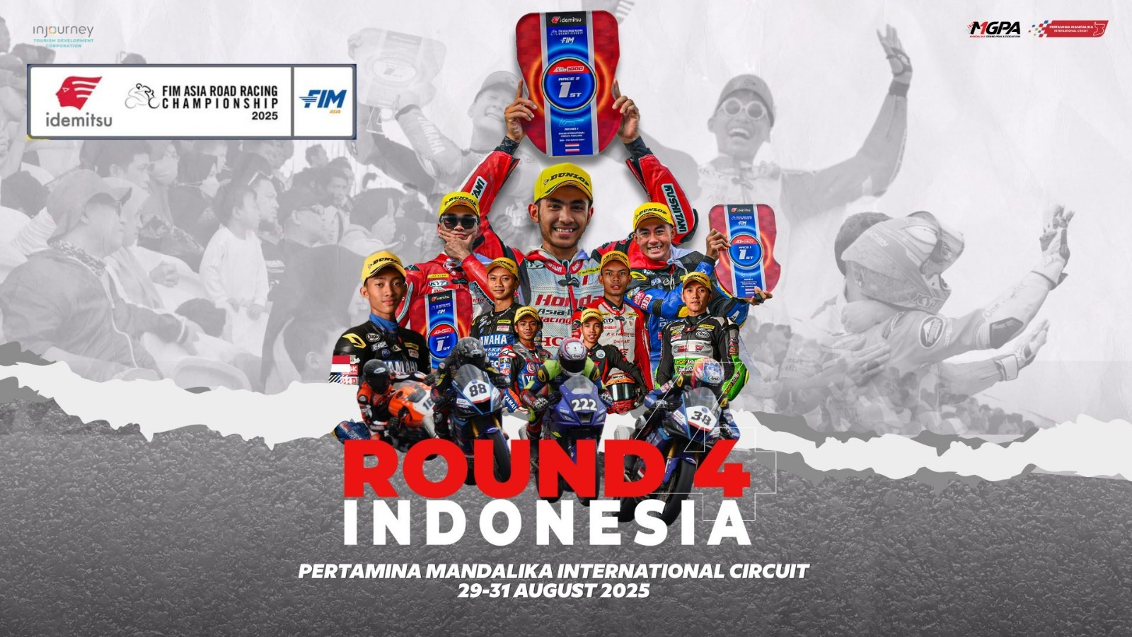 Ajang balap internasional dan konser musik meriah di Pertamina Mandalika International Circuit tahun 2025.