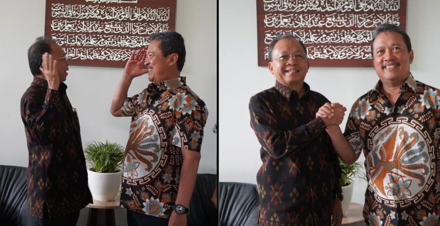 Pertemuan Gubernur Bali Wayan Koster dan Menteri Kelautan Wahyu Sakti Trenggono bahas percepatan pembangunan Pelabuhan Perikanan Nusantara Jembrana.