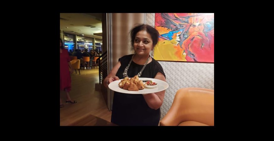 Shilpa Dave, Founder and President Director of Ganesha ek Sanskriti, during the launch of Hangama Bites & Bar at Sainath Tower, 20th Floor, Central Jakarta, on Sunday, October 5, 2025.