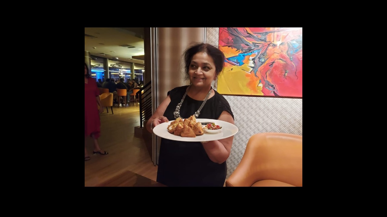Shilpa Dave, Founder and President Director of Ganesha ek Sanskriti, during the launch of Hangama Bites & Bar at Sainath Tower, 20th Floor, Central Jakarta, on Sunday, October 5, 2025.