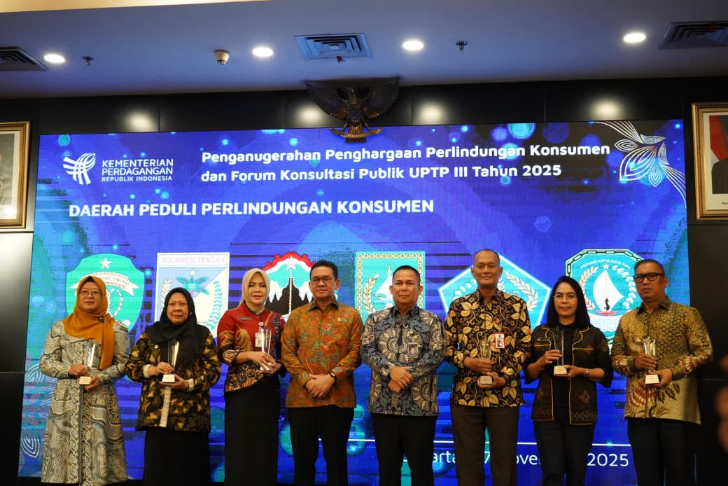 Penghargaan Daerah Peduli Perlindungan Konsumen 2025 untuk Provinsi Bali.
