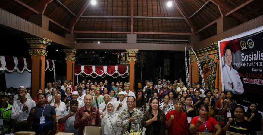 Sosialisasi Program Makan Bergizi Gratis di Desa Kukuh Tabanan.