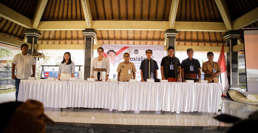 Sosialisasi program MBG kali ini digelar di Wantilan Pura Natar Sari, Desa Apuan, Kecamatan Baturiti, Kabupaten Tabanan.