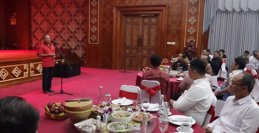 Gubernur Bali Wayan Koster menggelar ramah tamah dan silaturahmi bersama insan pers di Jayasabha Denpasar.